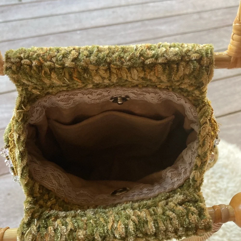 Boho style Hand made crochet clutch purse - Picture 3 of 4